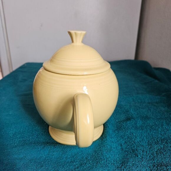 Fiesta Yellow Ceramic Tea Pot (No Bundle For Safety) - Picture 3 of 7